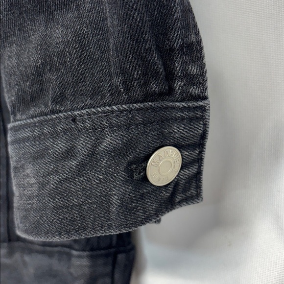 Madewell The Oversized Trucker Jean Jacket in Washed Black XXS - Picture 3 of 12